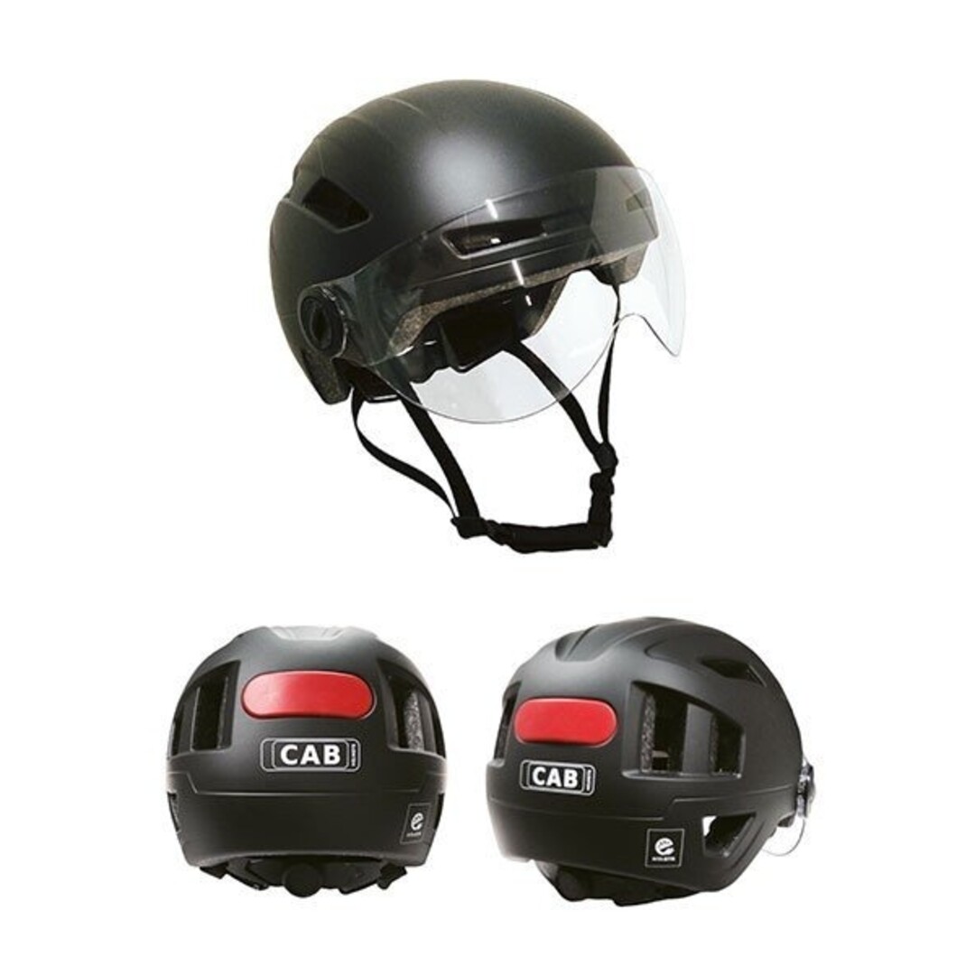 helm pedelec/snorfiets + vizier NTA-8776 keur safety L/XL 58/62 zwart mat CAB
