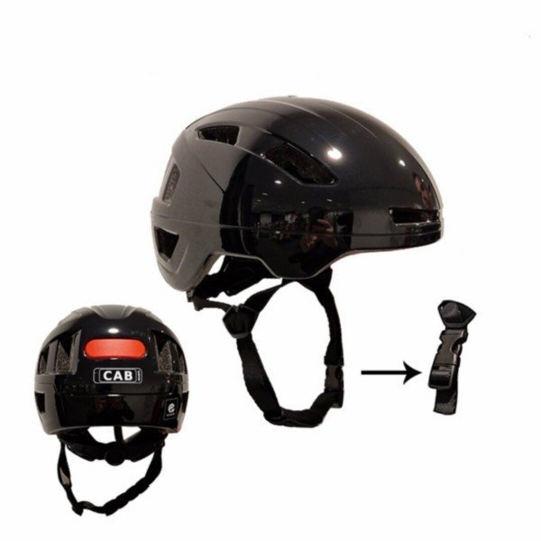 helm pedelec/snorfiets NTA-8776 keur safety S/M 52/57 zwart glans CAB