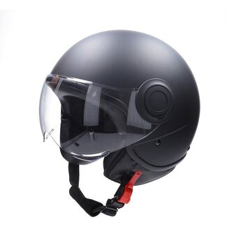 helm demi-jet E-06 keur comfort XL zwart mat/zwart CAB