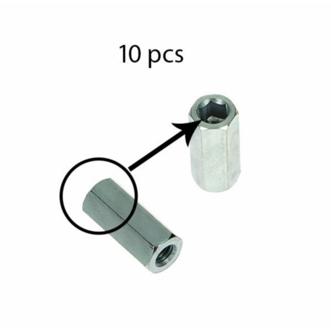 Piaggio moer uitlaat hoog (prijs per 10) sco pia/scopia4t2v/scopia4t4v/univ m6 10pcs - Default