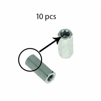 Piaggio moer uitlaat hoog (prijs per 10) sco pia/scopia4t2v/scopia4t4v/univ m6 10pcs - Default