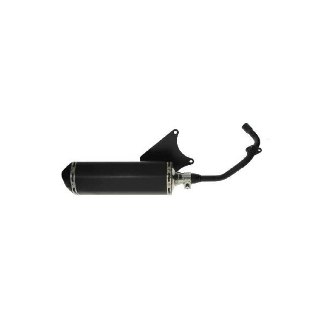 uitlaat cpl ovaal (made in EU) (mod.akrapovic) euro-4 4t3v I-get/primav/sprin zwart/zwart
