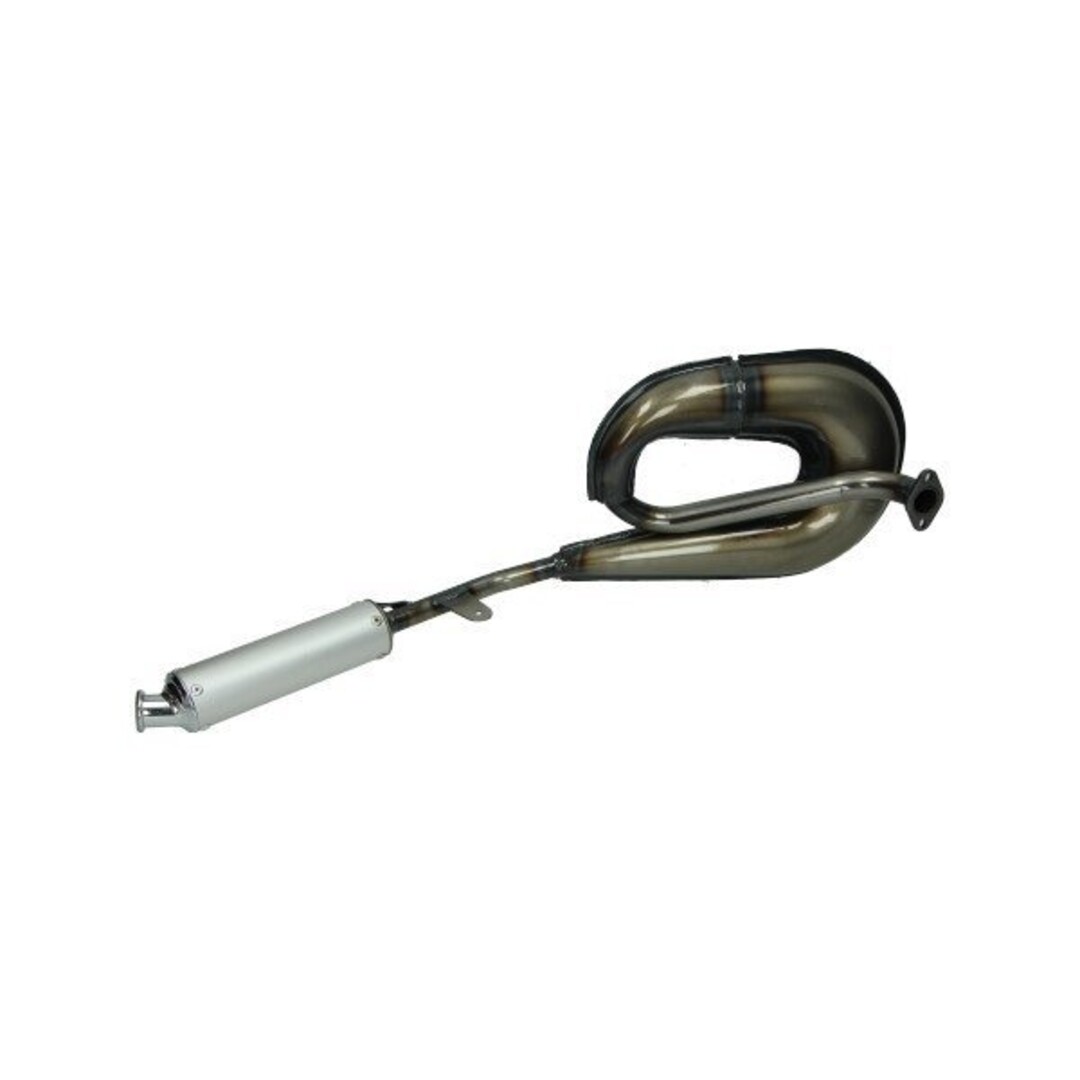 Tecno Circuit Uitlaat (Made in EU) – Blank/Aluminium | Geschikt voor Tomos A3