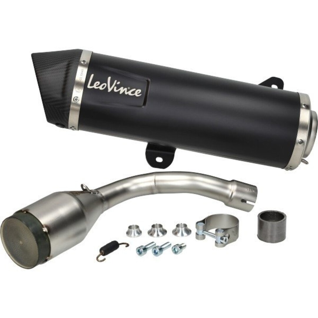 uitlaat cpl Evo-2 met kat E-keur gts 300 (euro4) zwart/carbon leovinci 14059k