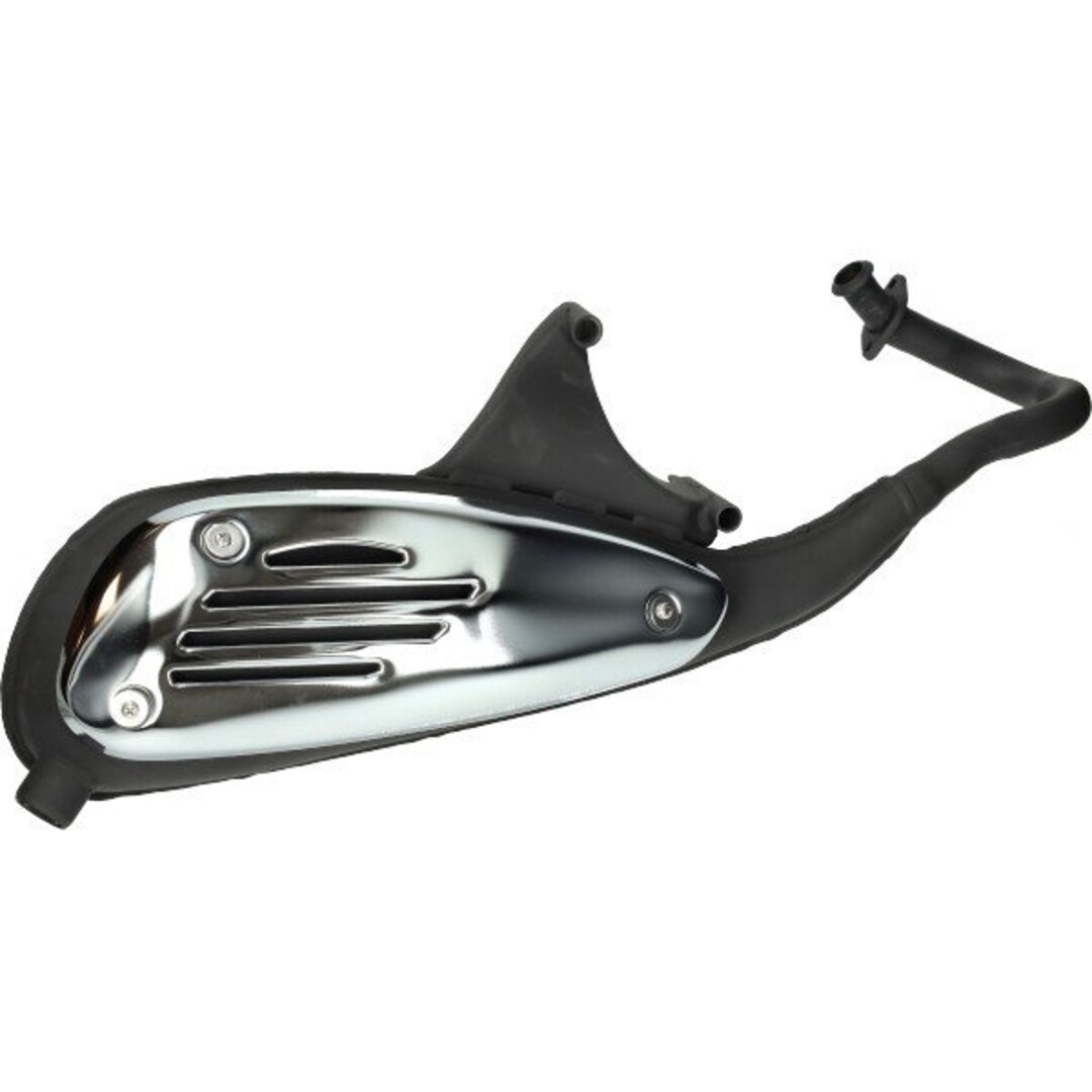 Origineel model uitlaat 25/45 km/u met dunne voorbocht voor Vespa Fly, Liberty, ET2, LX en LXV 50cc 2-takt scooters