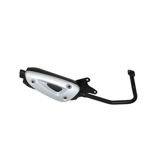 uitlaat cpl mod. std straight (made in EU) china4t/ksb/sco gy6 10 inch zwart tecno