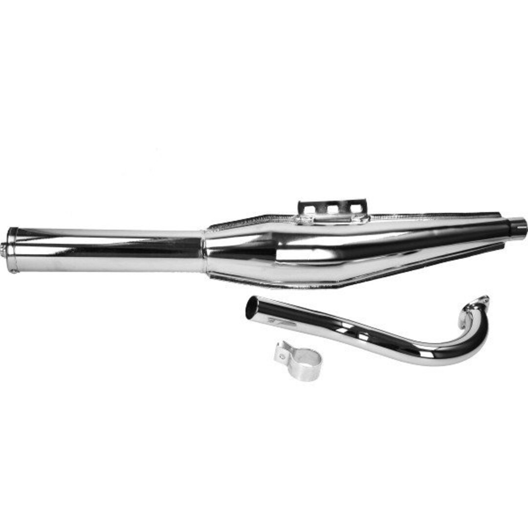 uitlaat cross (made in EU) (expansie) maxi chroom