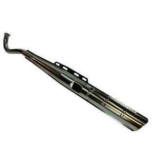 Puch uitlaat snel (made in EU) 28mm schuin orig mod. maxi/puch chroom