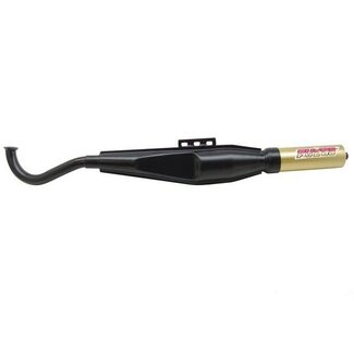 Puch uitlaat cpl expansie dik puch (made in EU) maxi zwart/goud