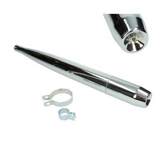 Sachs uitlaat 5v (made in EU) minor Sachs 64mm 28mm chroom