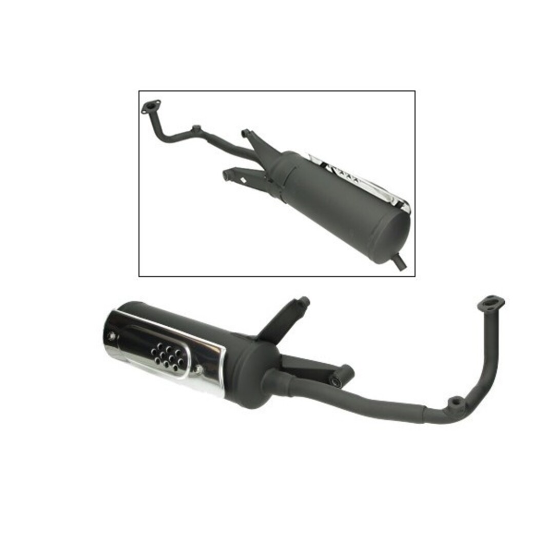 DMP DMP Euro 4 uitlaat passend op AGM Retro, BTC Grande Retro Old, China 4‑takt en GY6 scooters – vervangend model