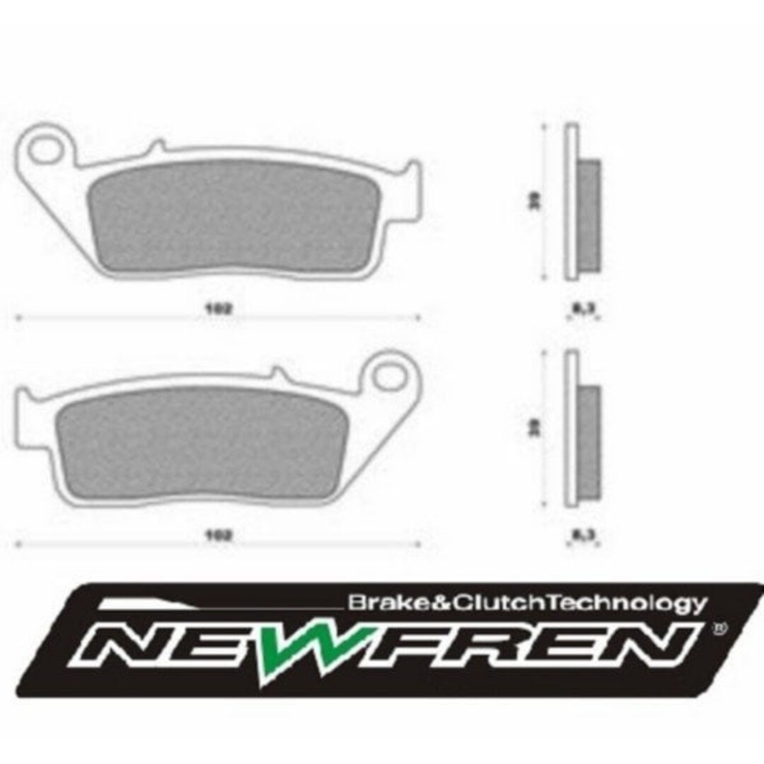 remblokset burgm650/geo/grand dink newfren fd0132