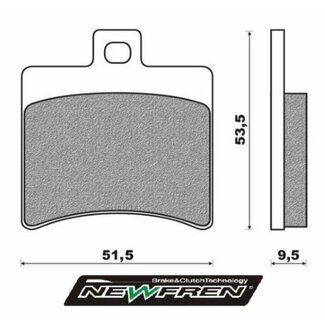 remblokset sr2000/sr2000dit achter newfren fd0267