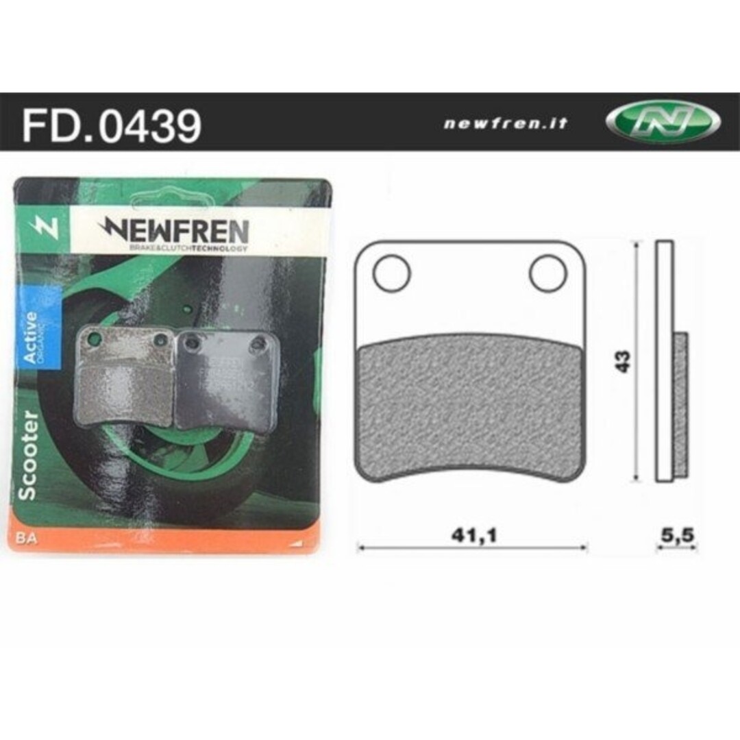 remblokset handrem bev/fuoco/gp800/mp3-300/mp3-400 newfren fd0439