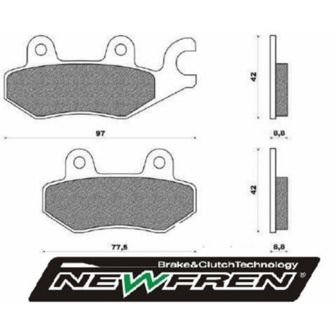 remblokset agi125/fil/gpr/kpipe/new dink/sento/silence/tzr voor newfren fd0257