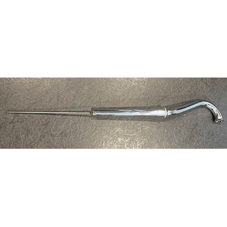 Puch uitlaatbocht lang std snel 28mm (made in EU) maxi/puch chroom