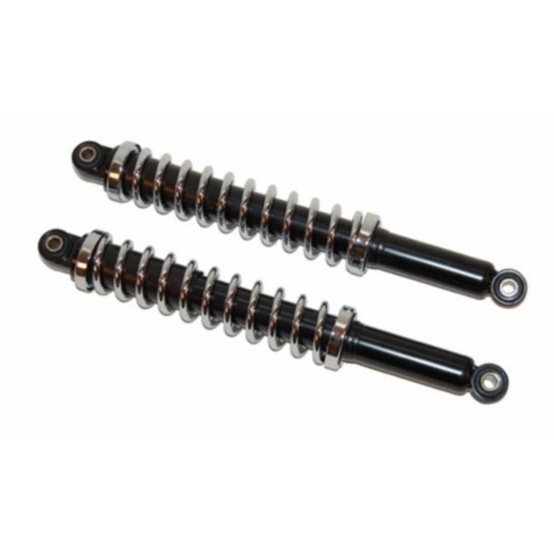 Kreidler Schokbrekerset origineel model 360mm zwart/chroom voor Kreidler bromfietsen