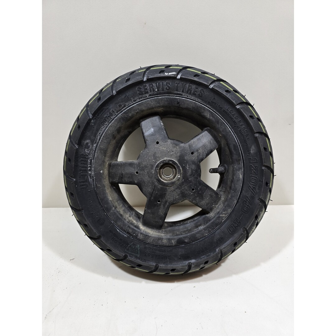 Achterwiel Vespa Lx 125 4t zwart / Nieuwe band