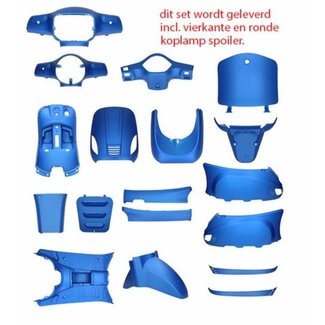 China Lx Kappenset roma/ riva/ vespelini/ vx50agm/ chi lx/ nap blauw mat origineel 19-delig