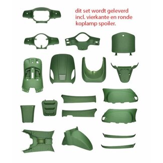 China Lx Kappenset roma/ riva/ vespelini/ vx50agm/ chi lx/ nap groen leger mat orig 19