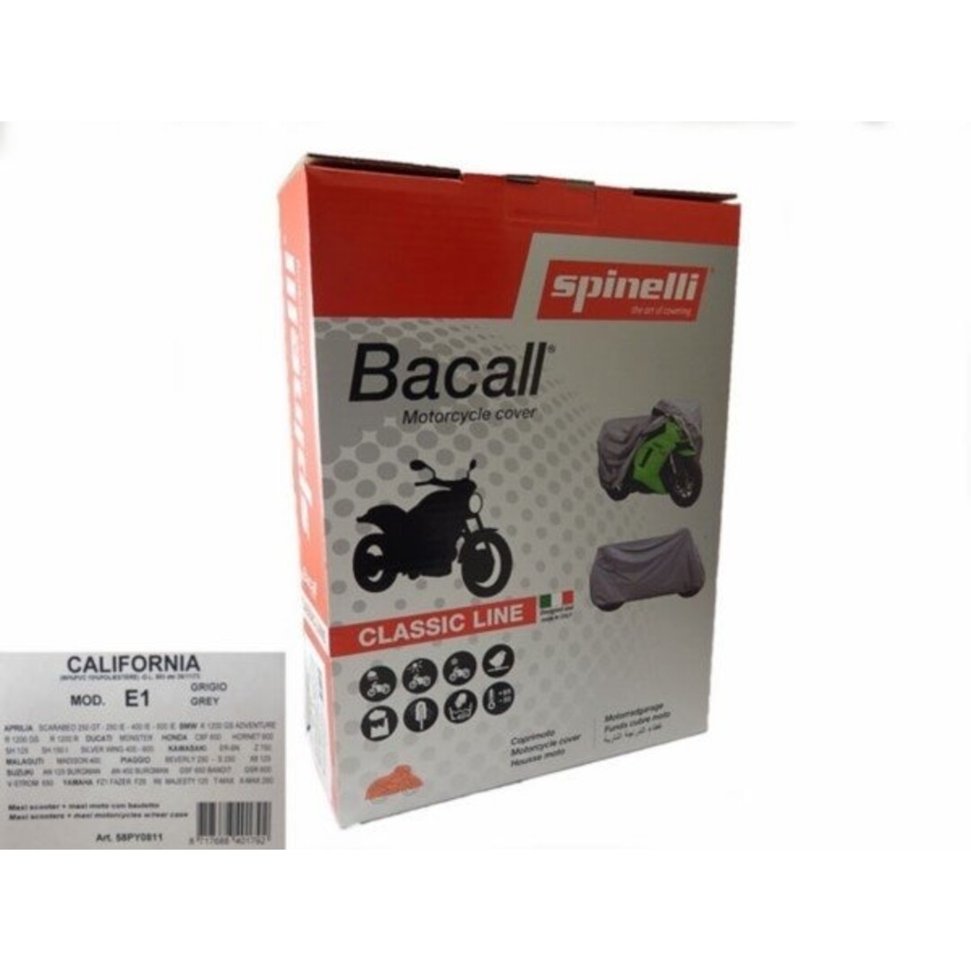 beschermhoes + topkoffer scooter/motorfiets maxi scooter L grijs bogart - Default