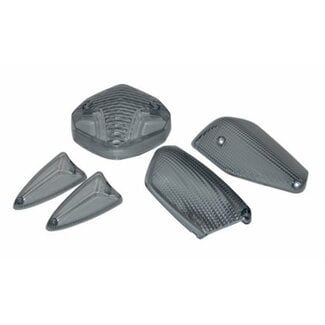 Yamaha Knipperlichtglas + achterlichtglas smoke DMP Aerox/Nitro