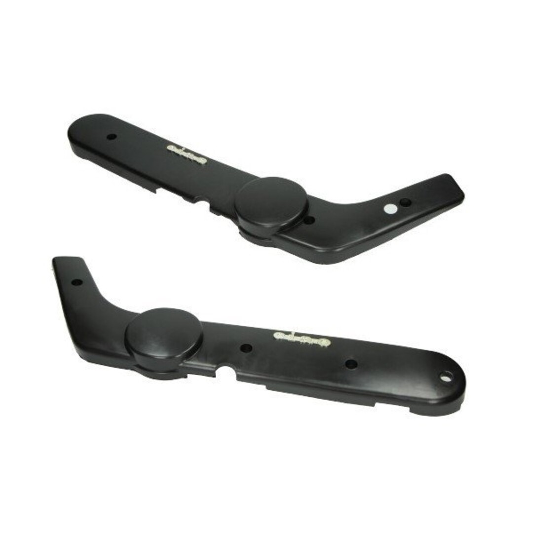 Zijschermset DMP zwart voor Piaggio Ciao Mono – inclusief origineel stijl Ciao-logo/embleem