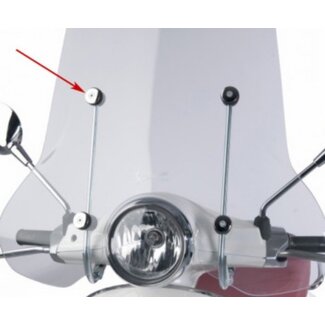 windscherm ring (made in EU) piaggio 32mm chroom