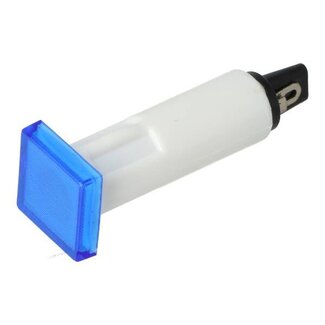 cockpitlampje vierkant kreid/zun blauw