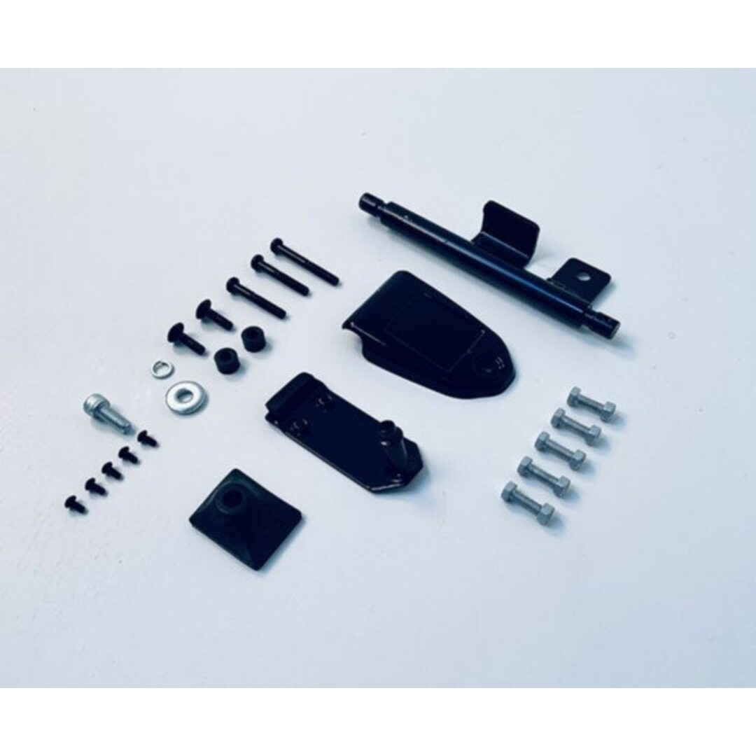 montageset sier beugelset voorzijde primav/sprin zwart glans