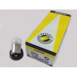 lamp 12V 15W klein glas ba15 flosser