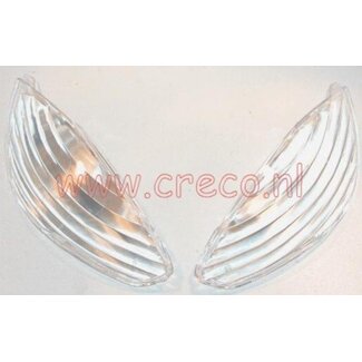 Peugeot knipperlichtglas viva wit linksachter