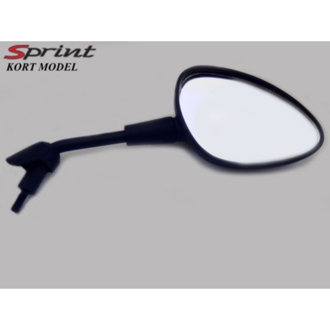 Vespa spiegel kort sprint zwart mat rechts