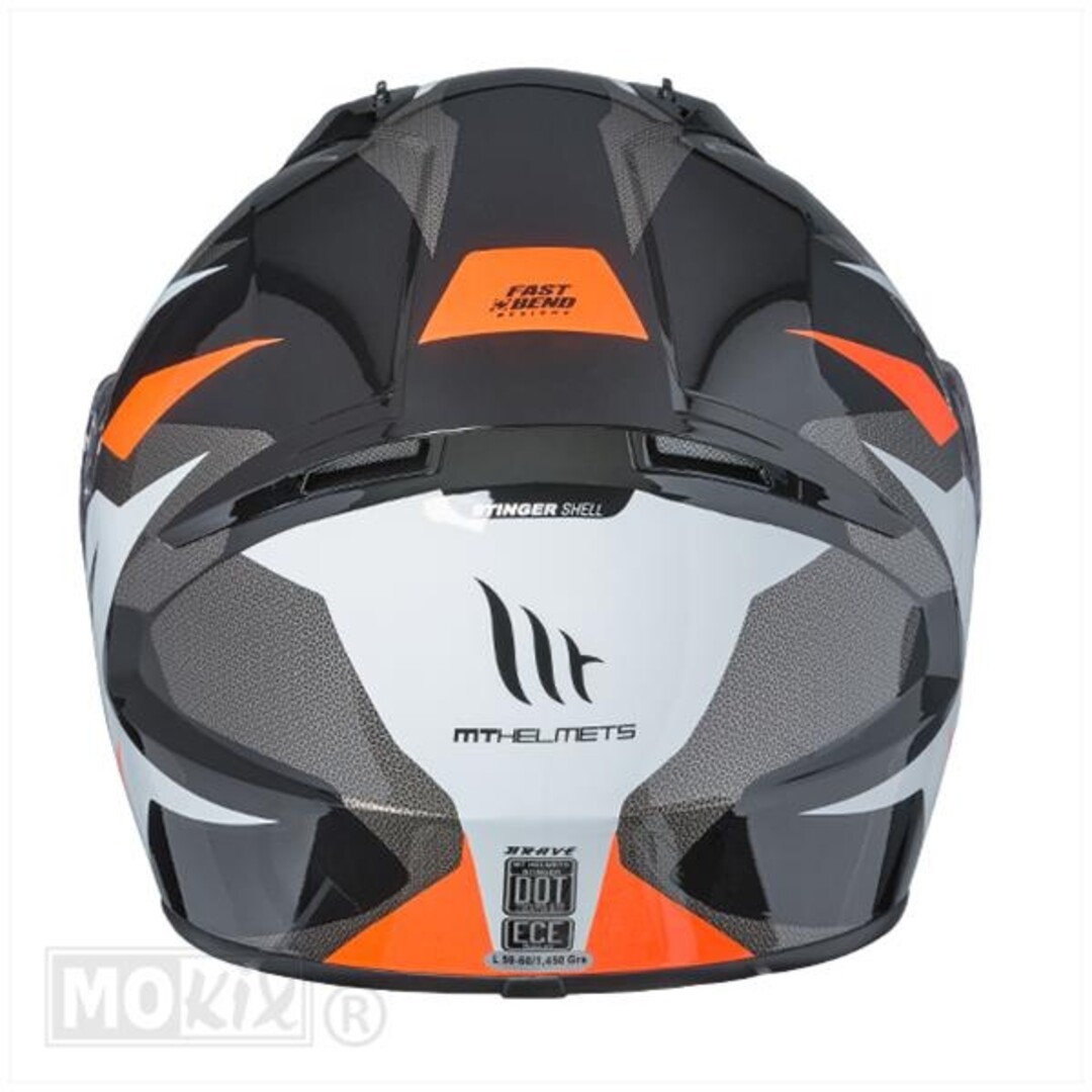 HELM STINGER BRAVE FLUOR ORANJE M