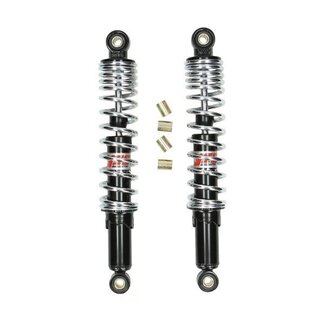 Tomos schokbrekerset pro-x serie maxi/tomos/univ 360mm zwart/chroom yss