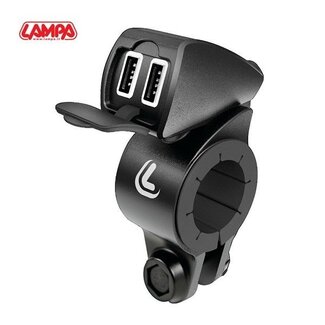 aansluiting USB stuur 12/24v (snellader) Fix Trek 21/32mm lampa 38828