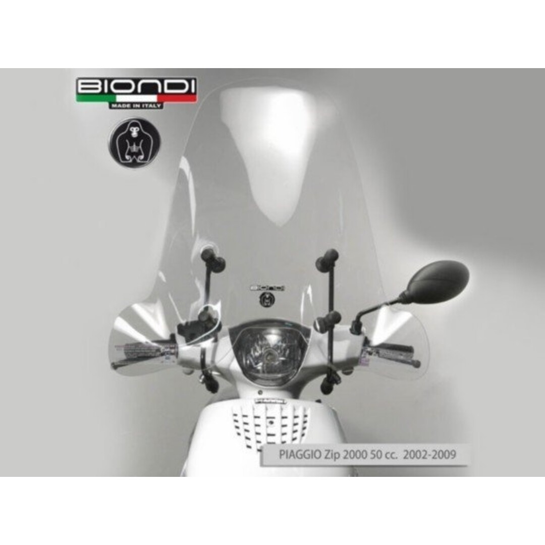 Piaggio windscherm hoog kaal z line zip2000 helder biondi=op=op