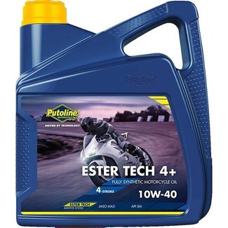 smeermiddel olie 10W40 vol synth. ester rech 4+ 4L fles putoline 70625