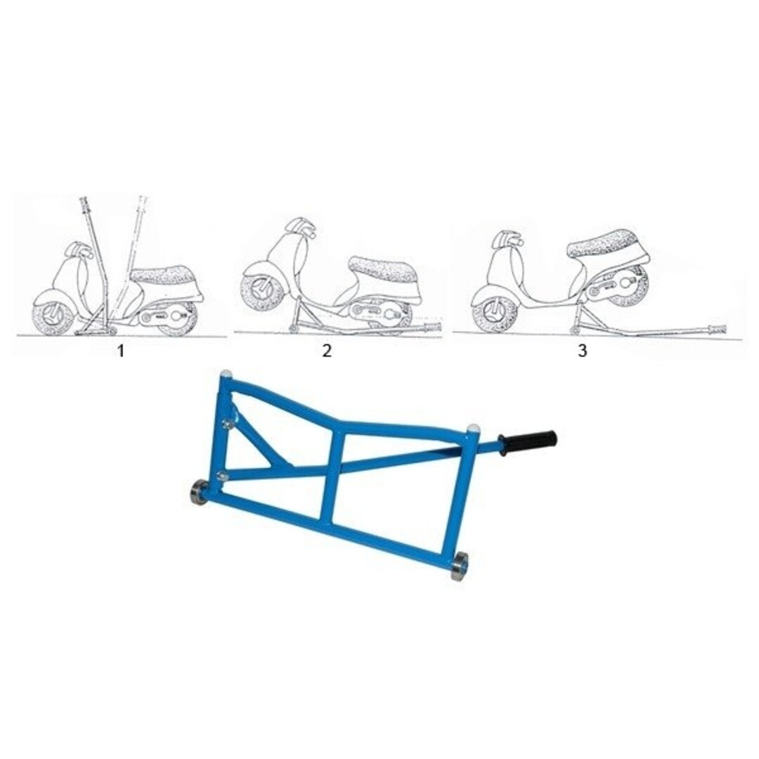 gereedschap paddockstandaard scooter/univ blauw DMP