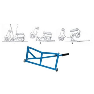 gereedschap paddockstandaard scooter/univ blauw DMP
