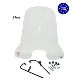 Kymco Windscherm Hoog 67cm Helder + Bevestigingsset – Kymco Like