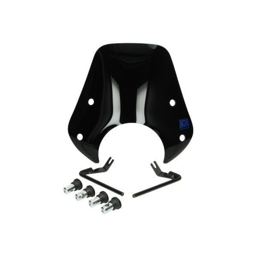 AGM Goccia windscherm /koplampspoiler (made in EU) agm Goccia zwart laag