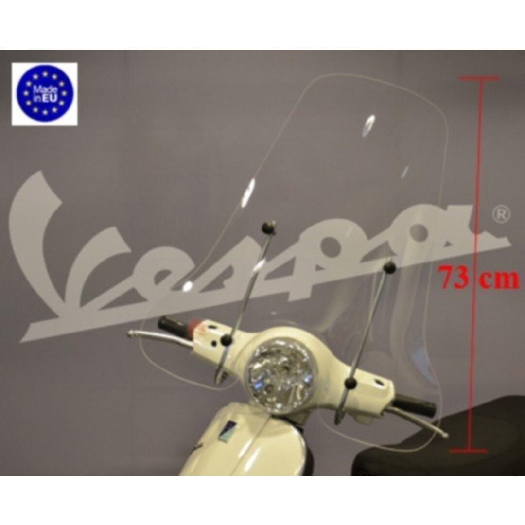 windscherm + bev. set hoog (made in EU) vespa lx helder
