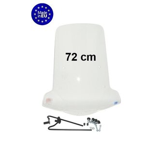 Yamaha windscherm + bev. set hoog (made in EU) v.a. 2013 neo 4t UBS-rem 72cm helder - Default