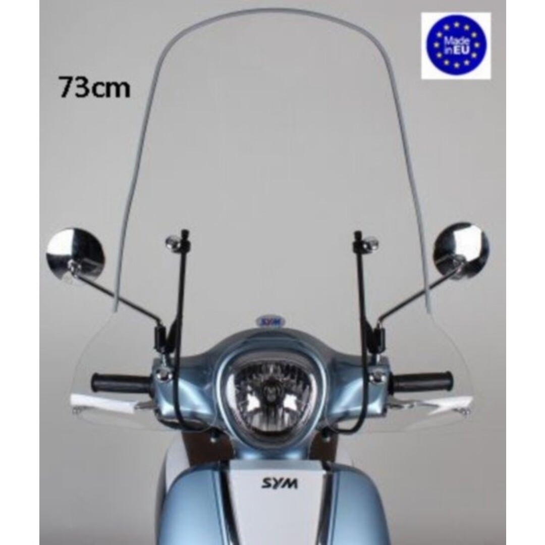 windscherm + bev. set hoog (made in EU) mod. orig fiddle 3 73cm helder