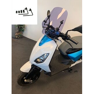 windscherm + bev. set laag (made in EU) piaggio1 (one) smoke
