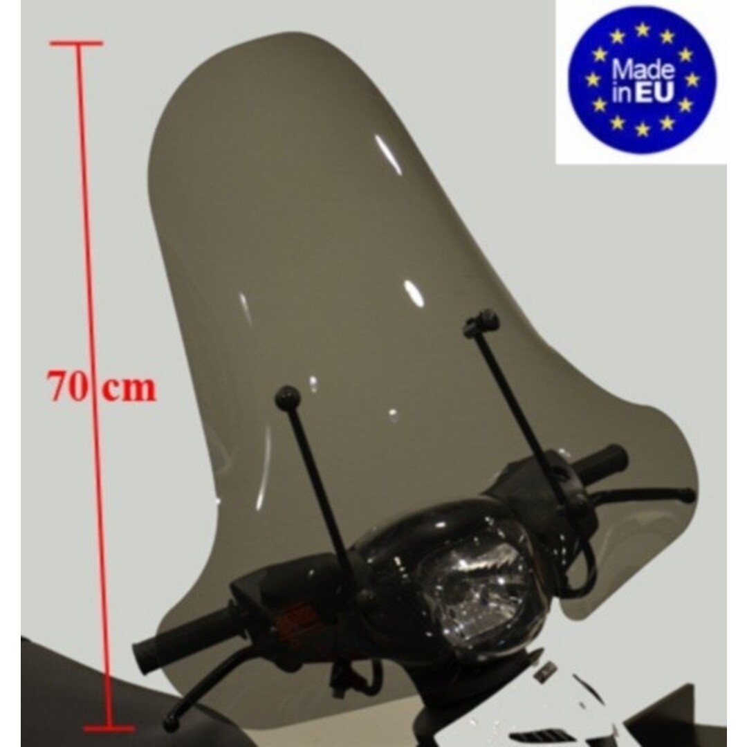 Piaggio windscherm + bev. set (Made in EU) zip2000 smoke