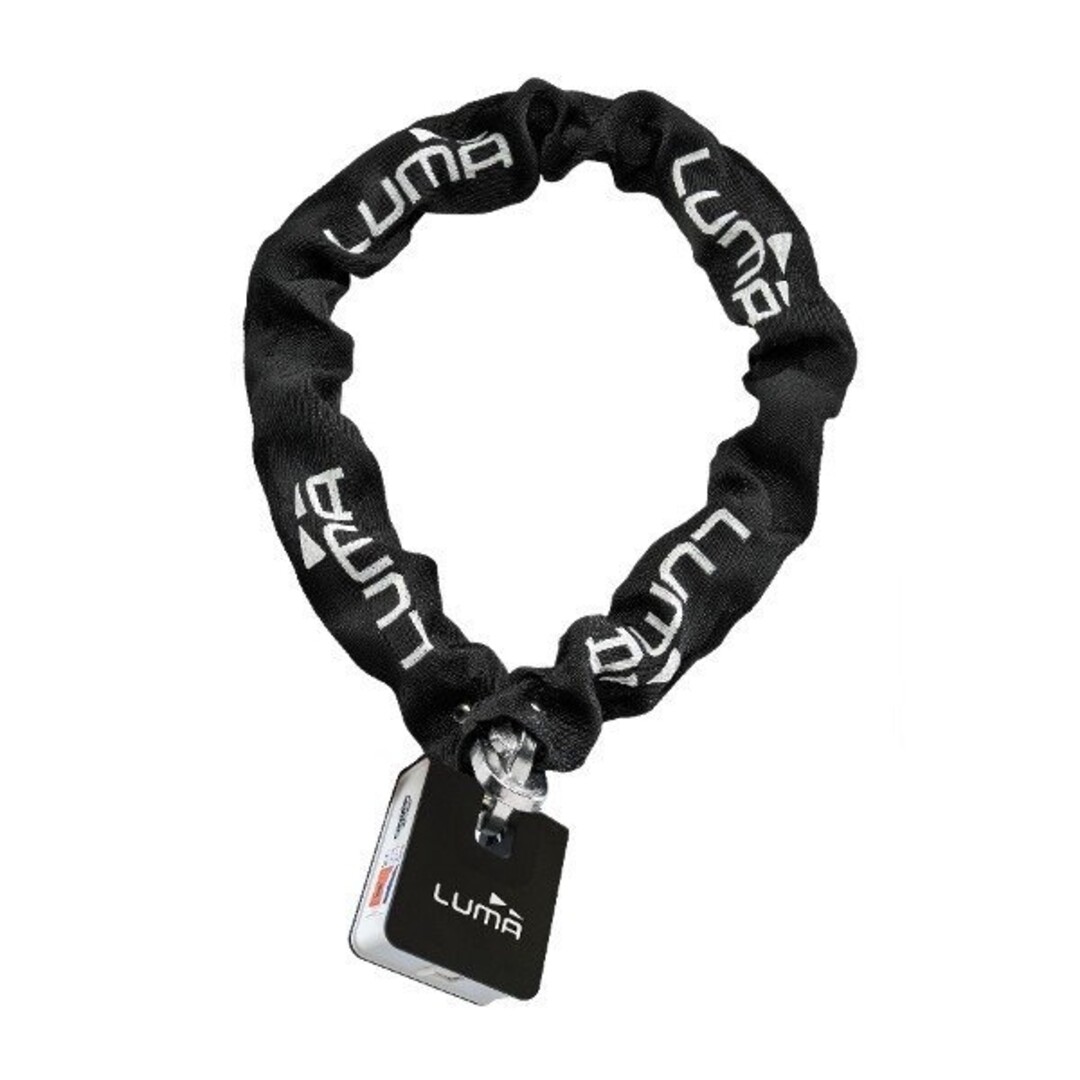 Luma slot ketting + hangslot art 3-sterren escudo 38 170cm zwart/wit luma