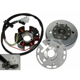 Ontsteking + vliegwiel 6 spoelen AM6/Senda