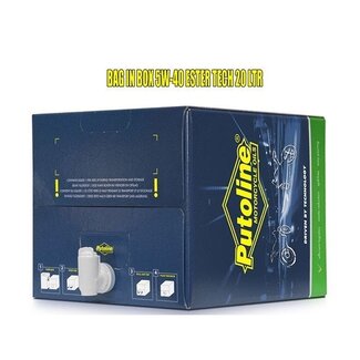 smeermiddel olie 5W40 vol synth. ester tech scooter 4+ 20L putoline 74266